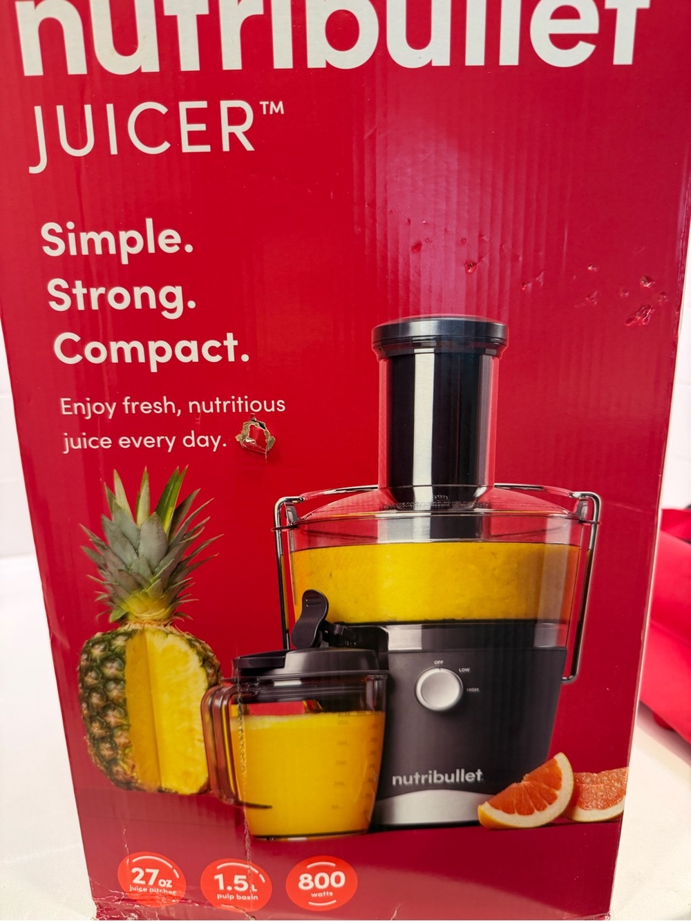 Nutribullet Juicer - Black Electric Cold-Press Style Juicer